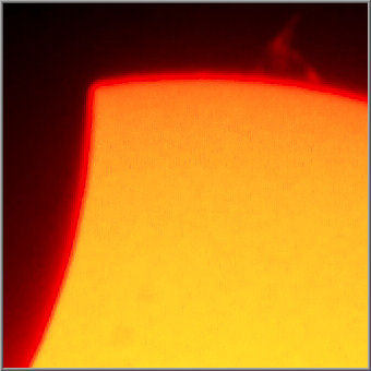 Partielle Sonnenfinsternis im PST