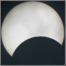 Phasen einer partiellen Sonnenfinsternis