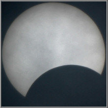 Phasen einer partiellen Sonnenfinsternis