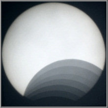 Partielle Sonnenfinsternis-Collage