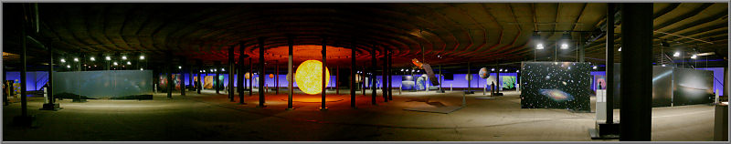 Panoramafoto der Ausstellung