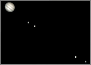 Jupiter mit Galileischen Monden