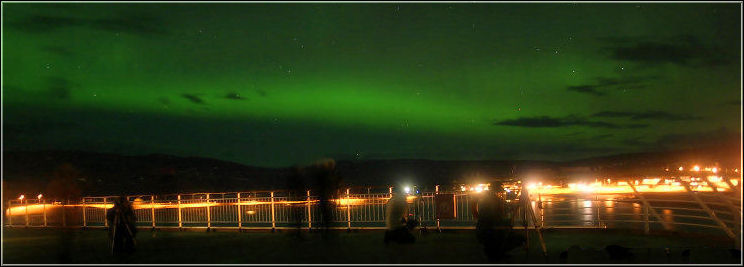 Polarlichbeobachtung an Bord der 'Trollfjord'