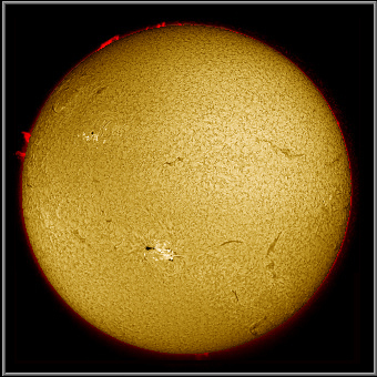 Die Sonne im H-α-Licht
