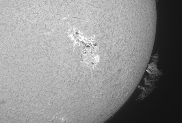 Sonne aktive Region 3664