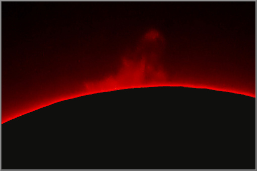 Sonne, 14.6.10; Protuberanzen