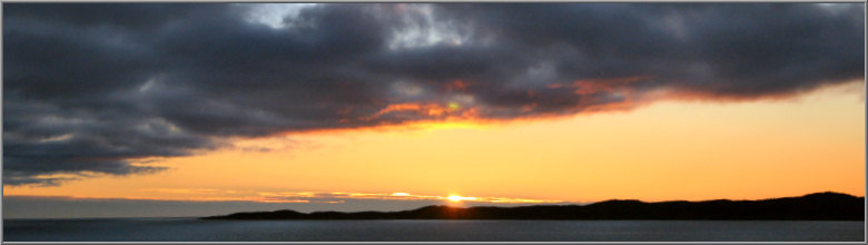 Sonnenuntergang überm Meer