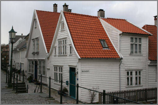 Altes Stadtviertel in Oslo