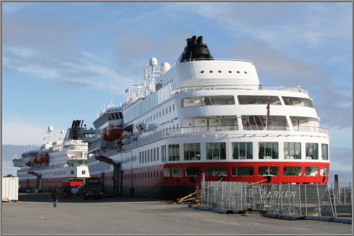 'Finnmarken' und 'Richard With' in Trondheim