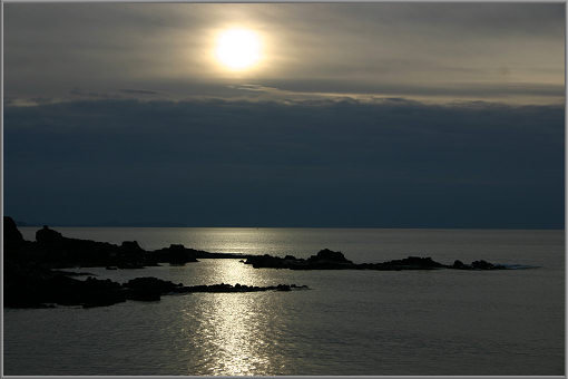 Abendhimmel bei Portrush, Nordirland