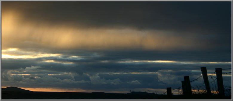 Abendhimmel über Lettergash