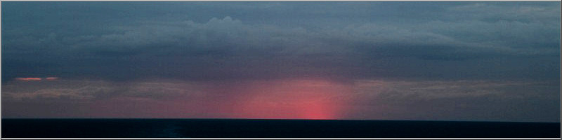 Untergehende Sonne über der Nordsee