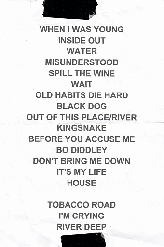 Setlist