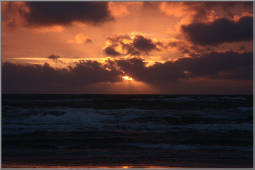 Sonnenuntergang über der Jammerbucht