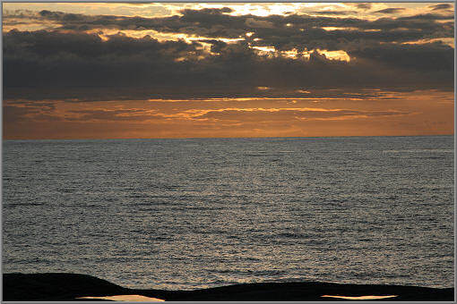 Sonnenuntergang über der Hustadvika