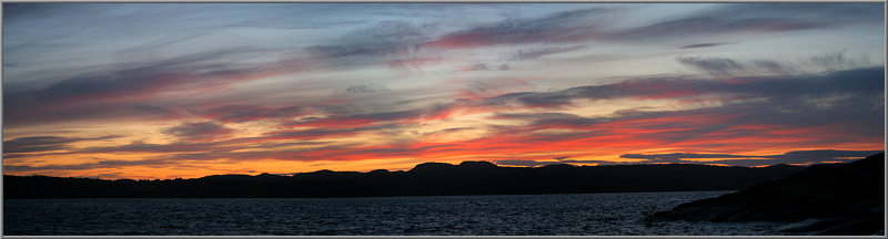 Abendstimmung über Larvik