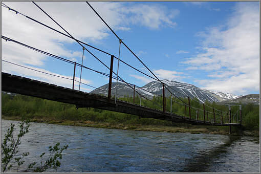 Hängebrücke über die Atna, Straumbu