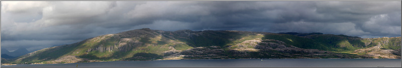 Blick von Leka aufs Festland