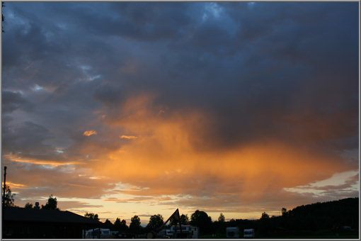 Abendrot über Rena