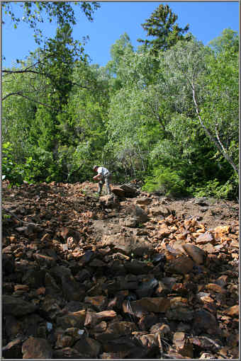 Smaragdmine bei Minnesund